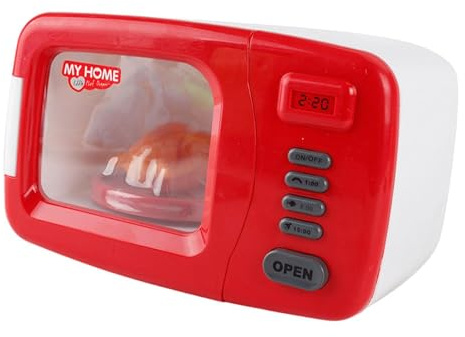 AMSLSIU Le Four à pour Micro-Ondes de Simulation pour Enfants Offre Une expérience de Cuisine réaliste et Une Interaction Amusante pour l'apprentissage précoce. Jouet éducatif.