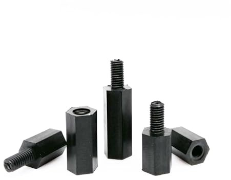 Socket head screws, 445/650/850/1300pcs M2 .5 M3 M4 Motherboard Black Plastic Nylon Hex Hexagon Spacer Column Standoff Screw Nut Kit Box(M2 1300pcs)