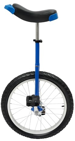 JJsdwin Monocycle Balance 18 Béquille d'entraînement, entraînement d'équilibre Unicycle pour étudiants, travailleurs de bureau et cyclistes, capacité de charge 65-75 kg, bleu