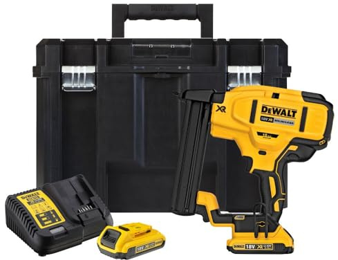 Agrafeuse XR Brushless avec 2 Batteries avec Coffret Tstak, 18V, 2Ah, 18Ga