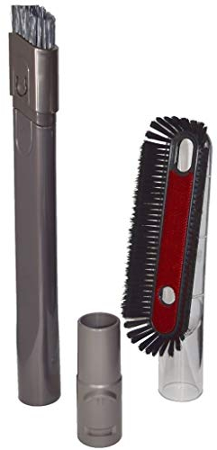 Yourspares Vacuum Cleaner Soft Dusting Brush and Flexi Crevice Tool For Dyson DC08, DC11, DC12, DC12plus DC16, DC17, DC18, DC19 DC19 T2 and DC20