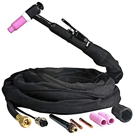 WP17 Tig Welding Torch Air-Cooled Tig Welding 13 Feet Cable,Connector: M16* 1.5 Two-pin socket