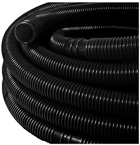 ZZDH Poolschläuche 6,3 m Schlauch für Schwimmbadreiniger □ Durchmesser 32 mm kompatibel mit Saugpaar (Color : Schwarz)