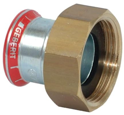 Geberit Mapress C-Stahl Anschlussverschraubung flachdichtend, 35mm x 1 1/2