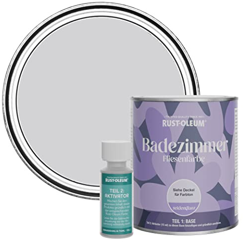 Rust-Oleum Purple Water-Resistant Bathroom Tile Paint in Satin Finish - Lilac Rhapsody 750ml