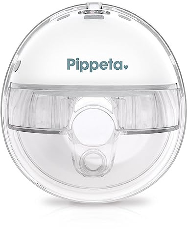 Pippeta Compact LED - Handsfree Breast Pump - 12 Suction Modes - Anti-Leak Hands-Free Design - Automatic Shut Off Timer - BPA, PVC, Lead & Phthalates Free - 150ml Capacity