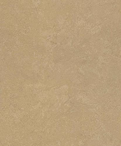 Rasch Tapet 315196 – fibertapet guld metallisk enfärgad betongutseende struktur från kollektionen Factory V