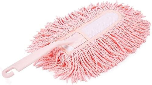 Herramienta de Limpieza de Plumero con Mango de Pluma Extensible de Microfibra, Limpieza de Cepillo de Plumero de Microfibra Multifuncional