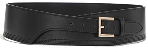 Leder Gold Quadratische Dornschließe Kummerbund Gürtel für Frauen Korsett Kummerbund Damen Breite Weiche Bund