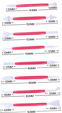 BESTonZON Sculpture Pen Set 8pcs Cake Decorating Supplies Piping Tools Kit Fondant Icing Pens Decorating Tool for Baking
