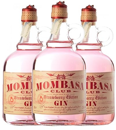 Ginebra Mombasa Club Strawberry Edition 70 cl (Caja de 3 Botellas de 70 cl)