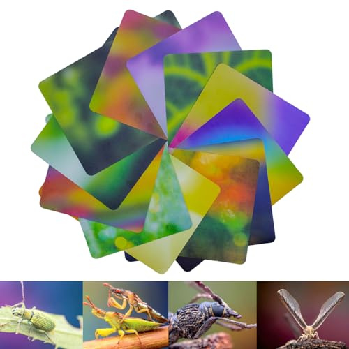 Guage-Hintergrundkarten-Set für Makrofotografie, 12Pc, 24 Farben(21 * 15CM), lichtabsorbierendes Material, ökologische Unschärfe-Hintergründe für Makrofotografie.(A5N Sizes 12Pc 24 Colors)