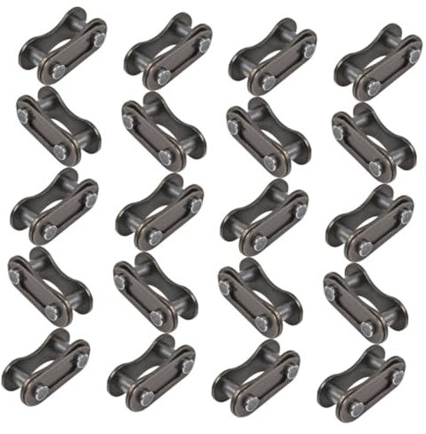 TOBBOMEY 20pcs Single Speed Bike Chain Connector Metal Link Easy Install Bike Chain Link for