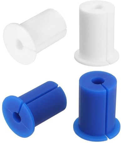 QUARKZMAN 4 Pezzi Passacavi per Foro da 1 Pollice nel Muro Kit Bianco Blu