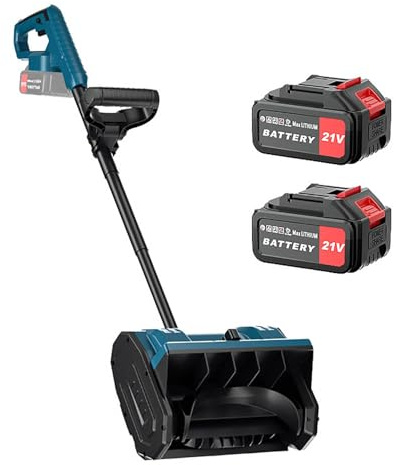 Pala Quitanieves Plegable, Pala Quitanieves Inalámbrica con Placa Direccional, Lanza La Nieve Más Lejos, Pala Quitanieves Eléctrica De Mano Para Quitar La Nieve En Invierno De La Entrada De Coches(Two
