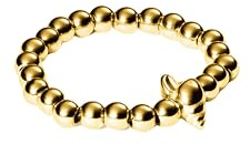 Purelei Oceanside Ring – Elastischer Ring mit Muschel-Detail & Edelstahlperlen – Größen S/M & M/L – Edelstahl in Gold, Silber oder Roségold – Verstellbar - Fidget - Anxiety