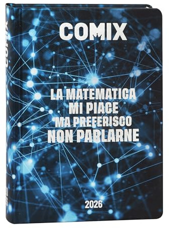 COMIX Online Exclusive - Diario Giornaliero 16 Mesi, Diario Scuola 2025-2026, con Copertina Rigida, Ideale per la Scuola Media e Superiore, 13x17.8h cm, Blu