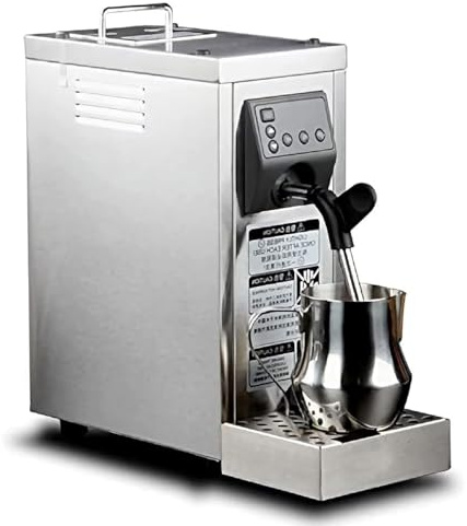 XSDAJSD Schiumatore Automatico per Latte da 1450 W, Macchina per schiumare Il caffè in Acciaio Inossidabile Commerciale con Funzione di Memoria, 40 °C-90 °C/104 °F-194 °F/, per Latte