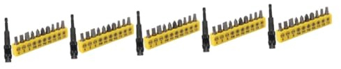 DIYEAH 5 Set Prolunga Punte Trapano con Attacco Esagonale Flessibile Magnetico Angolare con Punte Acciaio per Auto Casa e Industria