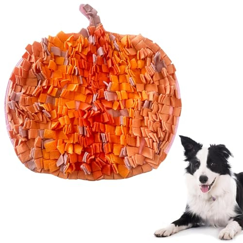 GmwyCzV Alfombra Olfativa Perros, Lavable Duradero Juguete Interactivo para Perros, Naranja Manta Olfativa Perro, para Aliviar el Aburrimiento y el Estrés y Animar a Los Perro a Comer Lentamente