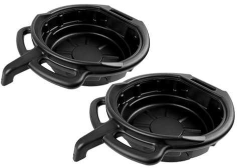 TOYANDONA 2 Piezas Bandeja de Drenaje para Aceite y Resistente PE para Recogida y Almacenamiento de Aceite Usado para Motocicletas y Coches