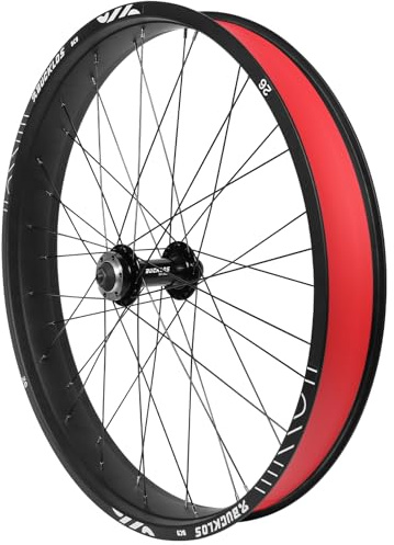 AEYINO 26x4.0 Zoll Fat Bike Vorderrad Laufradsatz Scheibenbremse | 135mm Nabe 9mm Schnellspanner Alu Felge 36H Speichen Vorderrad für E-Bike Mountainbike Beach Snow Cruiser Fahrrad
