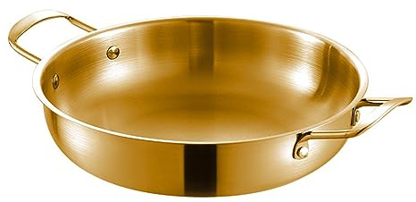 Liten kopparkastrull, 24 cm kokkärl för koreanska en & Pa, inre stålgryta, Non-Stick, Ele d h