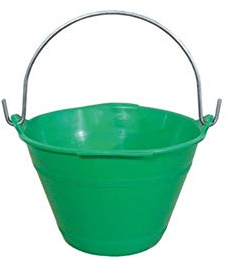 SECCHIO PLASTICA RINFORZATA SIRIUS VERDE MANICO FERRO