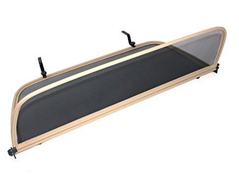GermanTuningParts Déflecteur de Vent pour Audi A5 (à partir du 2009) - Pliable - avec Fermeture Rapide - Beige | Filet Anti-Remous Coupe | Déflecteur d'air