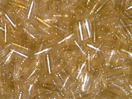 Lot de 1000 gélules vides en gélatine Taille 00 Facile à avaler Transparent Halal et Casher Sans additifs Quantité de remplissage 400-1000 mg selon la consistance