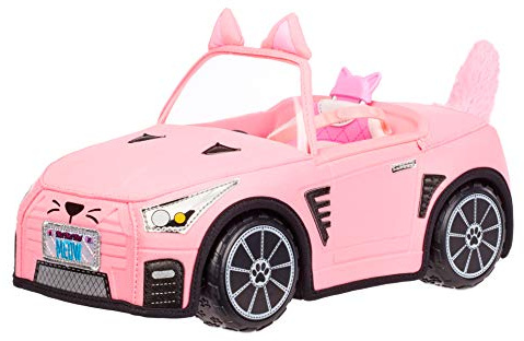Na! Na! Na! Surprise Juguete de Peluche Convertible para Niñas, Coche Rosa compatible con todas las Muñecas con Temática de Gatitos, A partir de 3 Años