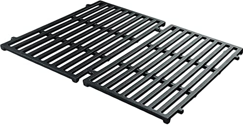 WELL GRILL 44.5cm 7637 Cast Iron BBQ Grill Grates for Weber Spirit I & II 200 Serie, Cooking Grate Replacement Parts for Weber Spirit E-210 E-220 S-210 S-220 Gas Grills