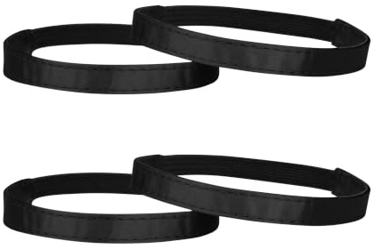 Allegra K Women's Anti-Slip Elastic Shoe Ankle Straps Detachable Shoe Strap Band for Heels 24.5cm/9.65 Black
