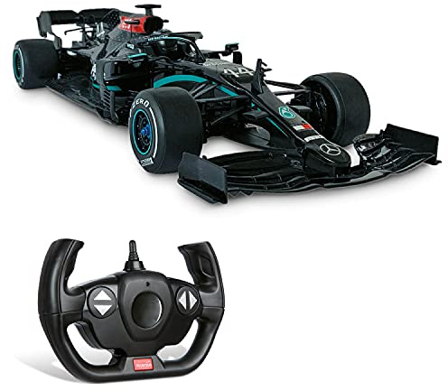 MONDO Motors - F1W11 Mercedes AMG Petronas, Auto radiocommandée Lewis Hamilton échelle 1:12, Auto Formule 1, 2.4 GHz, Couleur Noire, 63687