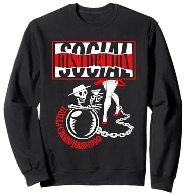 Ballon et chaîne officiels de distorsion sociale Sweatshirt
