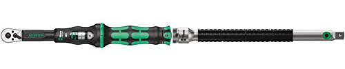 Wera Click Torque A 5 Adjustable Torque Wrench, 1/4 Square Drive, 2.5-25 Nm, 05075604001 & 003531 Zyklop 8796 LA Extension Flexible-Lock 1/4-inch Drive 150mm