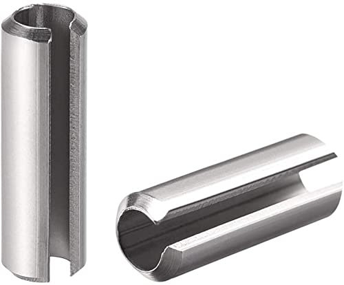 XYWHPGV Goupille à ressort fendue - M6 x 30mm 304 Goupilles à rouleau à ressort fendues en acier inoxydable Finition unie 10Pcs(79ee2 de207 1d2a1 f9adf 702be 3cd59