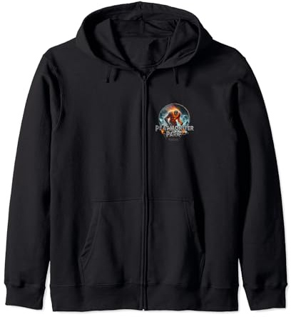 Whisky Design Peat Monster Park Monster with Bottle Whisky Zip Hoodie