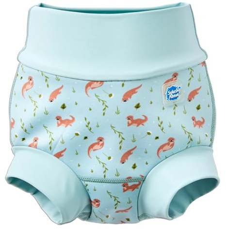 Splash About Happy Nappy Duo Reuseable Swim Nappy for Babies and Toddlers (Playful Otters, 2-3 Years)