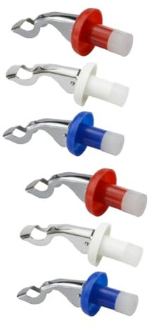 PRETYZOOM 6 Stk Expandierende Weinverschlüsse Stecker Für Weinflaschen Flaschenverschluss Wiederverwendbarer Flaschenstöpselschoner Vakuumierer Getränkeverschluss Wein Rot