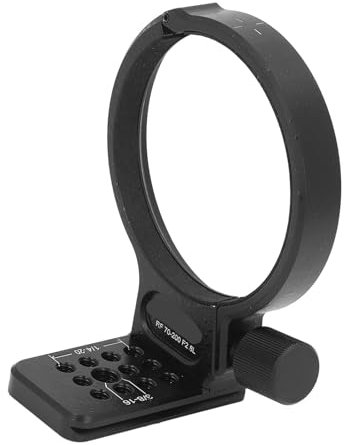 Collare per Obiettivo per RF70-200 F2.8L con Lega di Alluminio Leggera, Piastra a Sgancio Rapido, Diametro Interno 82 Mm, Anello di Montaggio per Treppiede, Adesivi Antiscivolo,