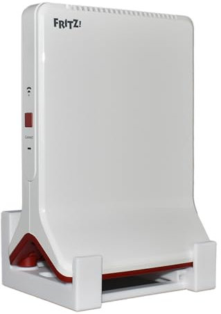 EasyClick passgenaue Wandhalterung für AVM Fritz Repeater 6000 und 3000 (Nicht 3000AX!), auch als Deckenhalterung, in jeder Richtung montierbar, inklusive Montagematerial. (Weiß)