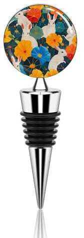 Playful Art Style Bottle Stopper Beverage Bottle Sealer Reusable Wine Stopper Personalised Champagne Stopper Unique Wine Bottle Corks Keep Fresh Suitable for Standard