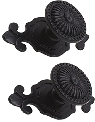 DOITOOL Schrankgriff mit Einfachem Aufbau aus Zinklegierung 2 Stück Vintage und Einfache Installation Elegante Möbelknöpfe für Möbel Dekoration