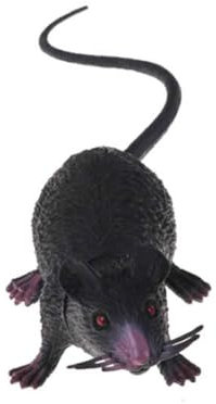 Plastic Rat Mouse Model Figures Halloween Tricks Props Black Inexpensive Party and Joke Articles Ornaments Artificial Prank Fake Prank Mice Mouse Toy for Prank Game Halloween Parties (Black)