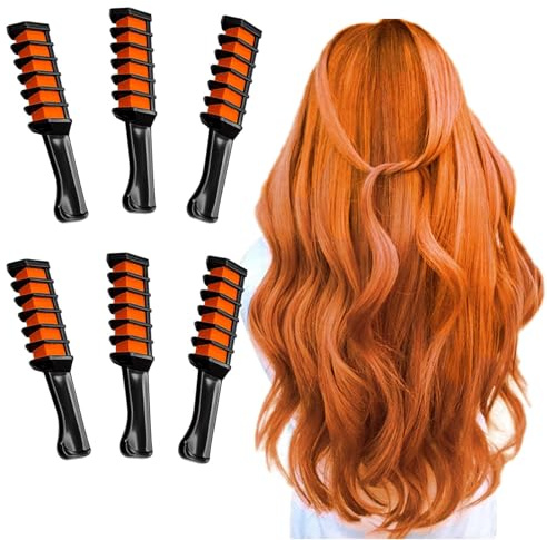 Hair Chalk for Kids Girls, MSDADA Temporary Hair Color Dye for Kids Gifts for Girls Age 6 7 8-12+ Colour Hairspray for Birthday St. Patrick's Day Children's Day Halloween Christmas(Orange)