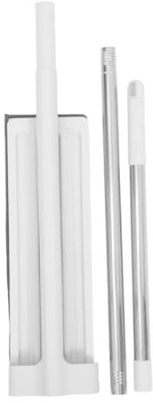 Luxshiny Mopa Plana de Microfibra de Color con 2 Almohadillas Lavables para Uso Húmedo y Seco Acero Inoxidable y Pp, Adecuada para Limpieza Hogar