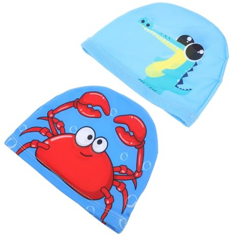 LOORGVEL 2piezas Gorro de Natación Cómodo y Flexible para Unisex Antideslizante para Piscina y Baños