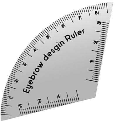 Eyebrow Ruler, Augenbrauen Korrektur Zeichenwerkzeug, Tragbarer Präzisions Brauen Messer für Anfängerinnen Mädchen Home Salon Reisen
