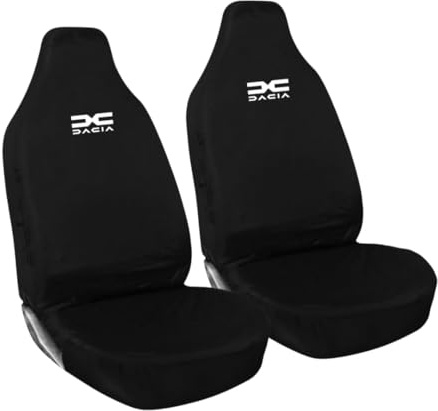 JH AUTOSTORES - FOR DACIA DUSTER - HEAVY DUTY FRONT CAR SEAT COVERS - DRIVER + PASSENGER SEAT PROTECTORS - 100% WATERPROOF CUSTOM SEAT COVERS 1+1 78